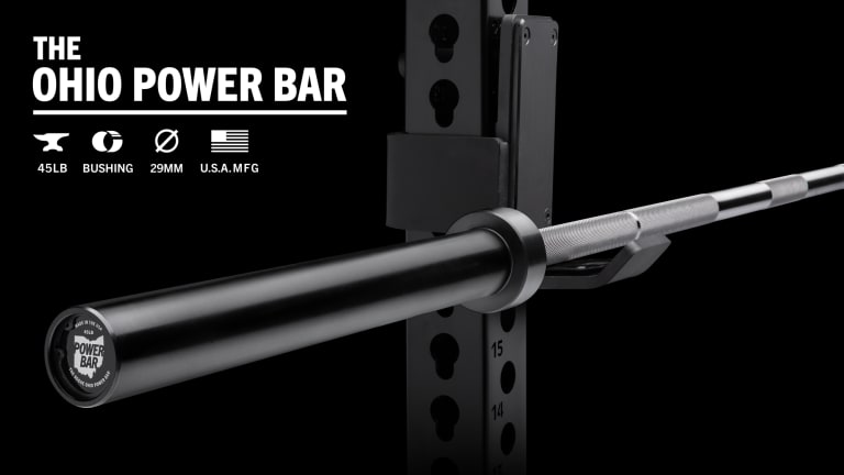 ROGUE ステンレスオハイオパワーバー Rogue 45LB Ohio Power Bar - Stainless / Black | Rogue Fitness